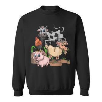 Cadeau Pour Enfants Porc Chèvre Pouletache Ferme Animal Sweater e - Cadeauxyz