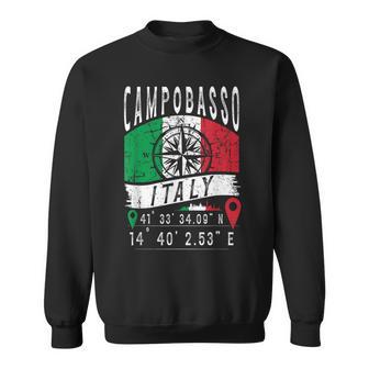 Campobasso Italia Bandera Italia Coordenadas Gps De Campobasso Camisa de entrenamiento - Regaloses