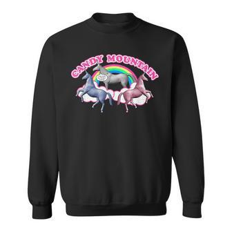 Candy Mountain Charlie Unicorn Sarcasm Meme Sweatshirt - Thegiftio