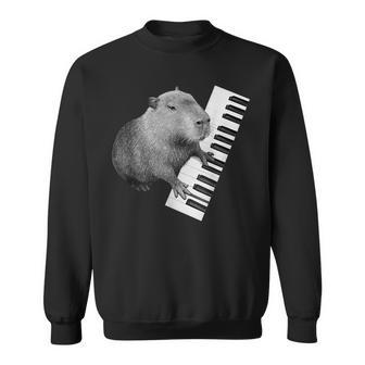 Capibara Tocando Piano Pianista Amante Animal Camisa de entrenamiento - Regaloses