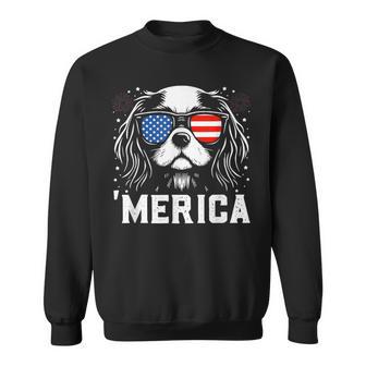 Cavalier King Charles Merica 4Th Of July Sweatshirt - Thegiftio UK