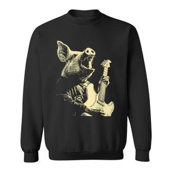 Cerdo Con Guitarra Rocker Guitarrista Animal Punk Rock Grunge Camisa de entrenamiento - Regaloses