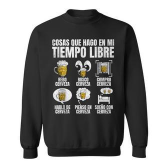 Cerveza Hombre Cosas Que Hago En Mi Tiempo Libre Cerveza In Mangas Camisa de entrenamiento - Regaloses