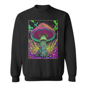 Champignons Psychédéliques Cool Trippy Fungi Techno Rave Sweater e - Cadeauxyz