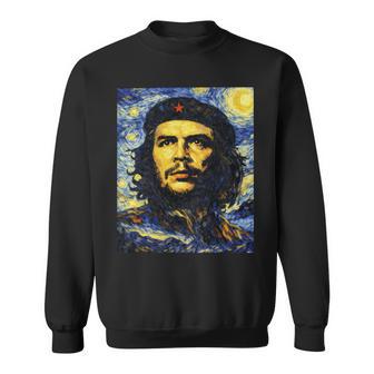 Che Guevara Cuba Revolución Retratoan Gogh Manga Larga Camisa de entrenamiento - Regaloses