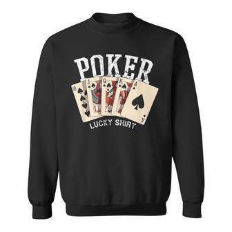 Chemise De Poker Lucky Joueur De Poker Jeu De Poker Amusant Poker Sweater e - Cadeauxyz