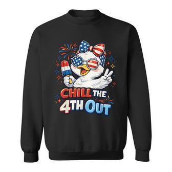 Chill The Fourth Out Cute Silly Goose Sweatshirt - Thegiftio UK