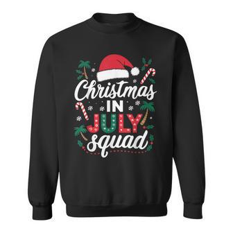 Christmas In July Squad Family Group Matching Beach Sweatshirt - Thegiftio UK