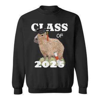 Class Of 2026 Graduation Capybara Animal Senior Graduate Sweatshirt - Thegiftio UK