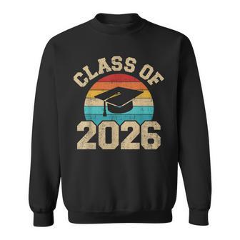 Class Of 2026 Graduation Hat Retro Sweatshirt - Thegiftio UK