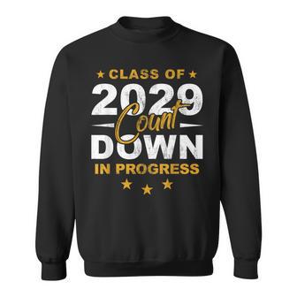 Class Of 2029 Count Down Graduating Fun First Day 8Th Grader Sweatshirt - Thegiftio UK