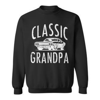 Classic Grandpa Muscle Car Vintage Grandfather Papa Men Sweatshirt - Thegiftio UK