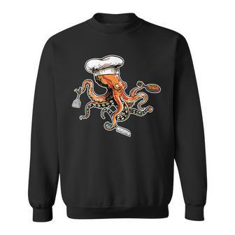 Cocinero De Pulpo Divertido Con Gorro De Cocinero Camisa de entrenamiento - Regaloses