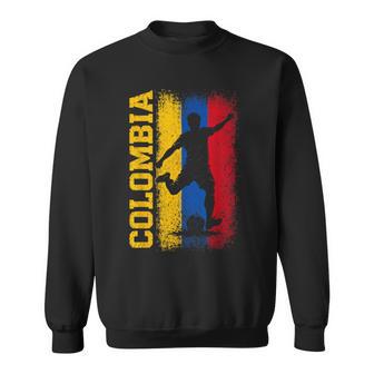 Colombia Soccer Vintage Flag For Colombian Football Boys Sweatshirt - Thegiftio UK
