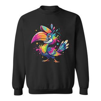 Colorido Pájaro Arcoíris De Dibujos Animados De Tucán Tropical Camisa de entrenamiento - Regaloses