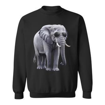 Cooler Elefant Mitonnenbrille – Lustiges Sweatshirt - Seseable