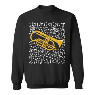 Cornet Notes De Musique Musicien De Cuivres Sweater e - Cadeauxyz