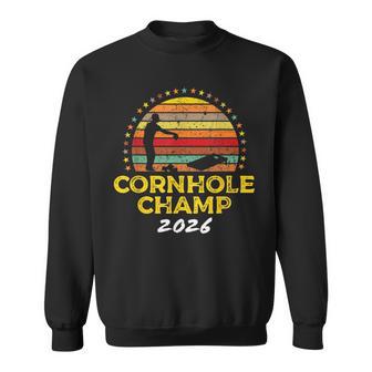 Cornhole Champion 2026 Cornhole Bags Tournament Winner Sweatshirt - Thegiftio UK