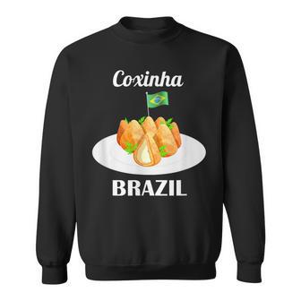Coxinha 伝統的なブラジル料理 ブラジル国旗 スウェットシャツ - Kawaiitshirt