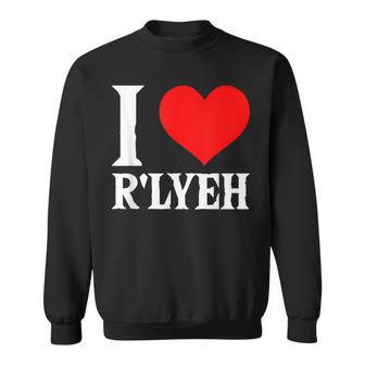 Cthulhu I Love R'lyeh Drôle D'horreur Cosmique Cthulhu Sweater e - Cadeauxyz