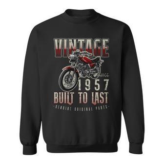 Cumpleañosintage De Motos De Motos Nacidos En 1957 Manga Larga Camisa de entrenamiento - Regaloses