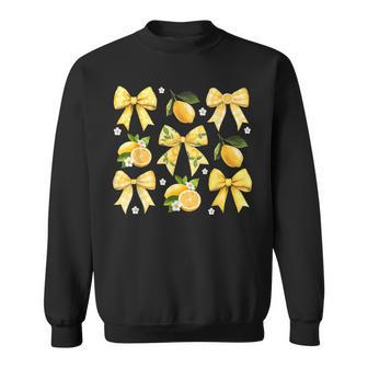 Cute Easy Peasy Bow Lemon Squeezy Hello Summer Vacation Sweatshirt - Thegiftio UK