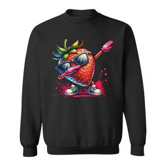 Dabbing Frais À La Fraise Avec Des Lunettes Deoleil Sweater e - Cadeauxyz