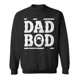 Dad Bod Kettlebell Workout Gym Dad Father's Day Sweatshirt - Thegiftio UK