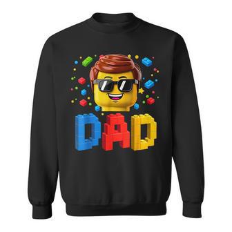 Dad Master Builder Building Bricks Blocks Family Fathers Day Sweatshirt | Seseable UK