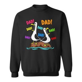 Dad Seagull Daddy Seagulls Fathers Day Humor Sweatshirt - Thegiftio UK