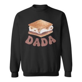 Dada S'more First Birthday Camping To Be One 1St Family Sweatshirt - Thegiftio UK