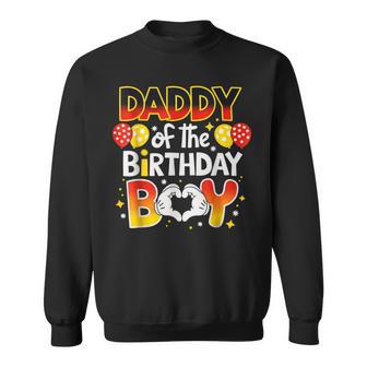 Daddy Of The Birthday Boy Matching Dad Son Family Bday Sweatshirt | Mazezy