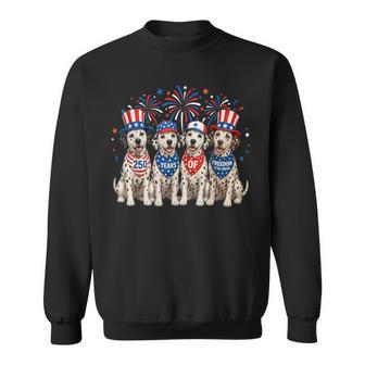 Dalmatian Dog 250 Years American 1776 2026 4Th July Sweatshirt - Thegiftio UK