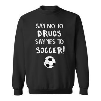 De Fútbol Con Texto En Inglésay No To Drugs Yes Tooccer Camisa de entrenamiento - Regaloses