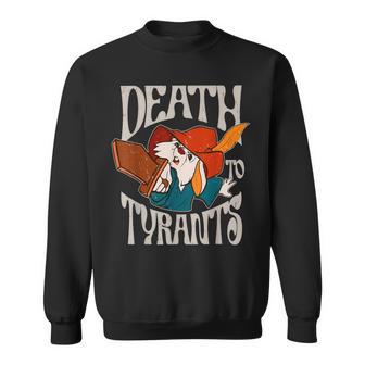 Death To Tyrants Retro Rabbit Meme Sweatshirt - Thegiftio UK