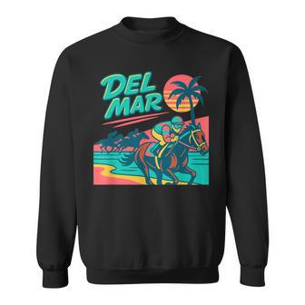 Del Mar 競馬 サラブレッドサンタアニタ競馬選手 スウェットシャツ - Kawaiitshirt