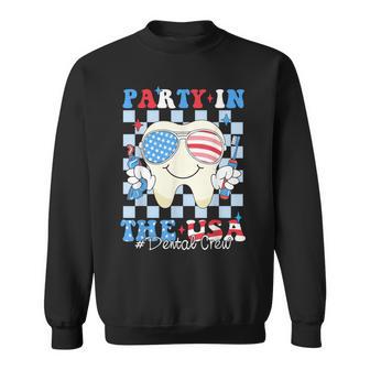 Dental Crew Patriotic Dentist 4Th Of July Party In The Usa Sweatshirt - Thegiftio UK