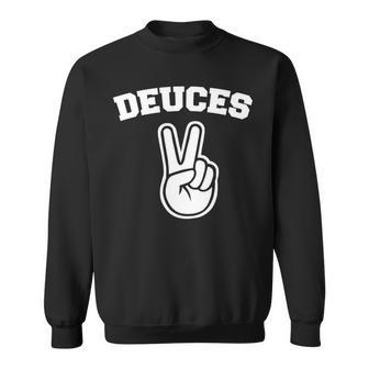 Deuces Finger Deuces 長袖tシャツ スウェットシャツ - Kawaiitshirt