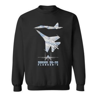 Diagrama Del Avión De Combate Rusoukhoiu-35 Manga Larga Camisa de entrenamiento - Regaloses