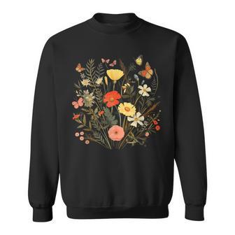 Dibujo De Floresilvestres Con Mariposas Camisa de entrenamiento - Regaloses