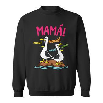 Diseño Divertido Gaviotas Mamá Humor Español Aves Caricatura Camisa de entrenamiento - Regaloses