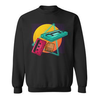 Disquette Cassette Rétrohs Cadeau 80S 90S Sweater e - Cadeauxyz