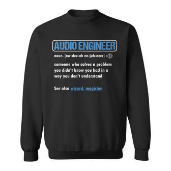 Divertente Ingegnere Audio Definizione Tecnico Deluono Ingegnere Felpa - Novitaregali