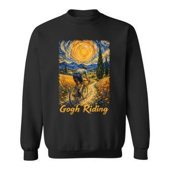 Divertido Clásicoan Gogh Go Riding Ciclista Bicicleta De Carretera Ciclismo Camisa de entrenamiento - Regaloses