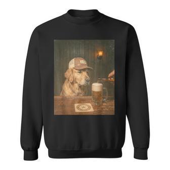 Divertido Golden Retriever Bebiendo Cerveza Perrointage Maldito Meme Camisa de entrenamiento - Regaloses