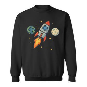 Divertido Gráfico De Nave Espacial Y Planetas De Cohetes Camisa de entrenamiento - Regaloses