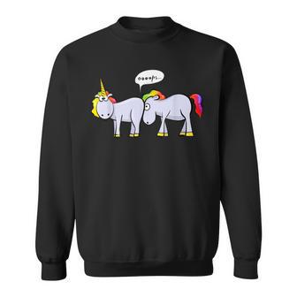 Divertido Unicornio Atrapado En El Culo Camisa de entrenamiento - Regaloses