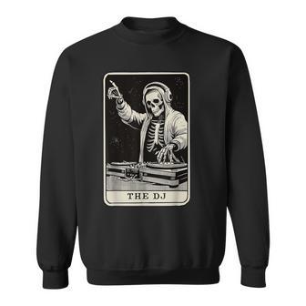 The Dj Tarot Card Skeleton Music Deck Party Major Arcana Sweatshirt - Thegiftio