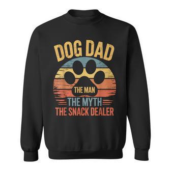 Dog Dad The Man The Myth The Snack Dealer Dad Sweatshirt - Thegiftio UK