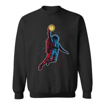 Dogecoin Astronauta Basket Criptovaluta Meme Arte Felpa - Novitaregali